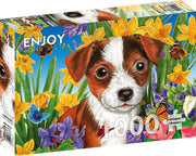 Enjoy Puzzle - Puppy Garden - 1000 Teile Puzzle