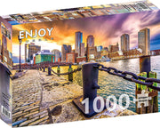 Enjoy Puzzle - Boston Harbor at Dusk, USA - 1000 Teile Puzzle