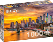 Enjoy Puzzle - New York City Skyline at Dusk - 1000 Teile Puzzle