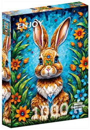 Enjoy Puzzle - Garden Bunny - 1000 Teile  Puzzle