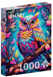 Enjoy Puzzle - Dazzling Owl - 1000 Teile Puzzle
