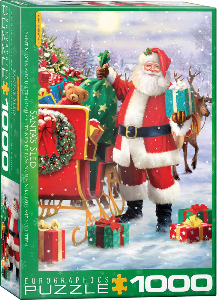 Eurographics - Nikolaus mit Schlitten - 1000 Teile Puzzle - Nur CHF 23.90! Jetzt kaufen auf fluxed.ch