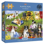 Gibsons - Playful Pups - 500 Teile Puzzle
