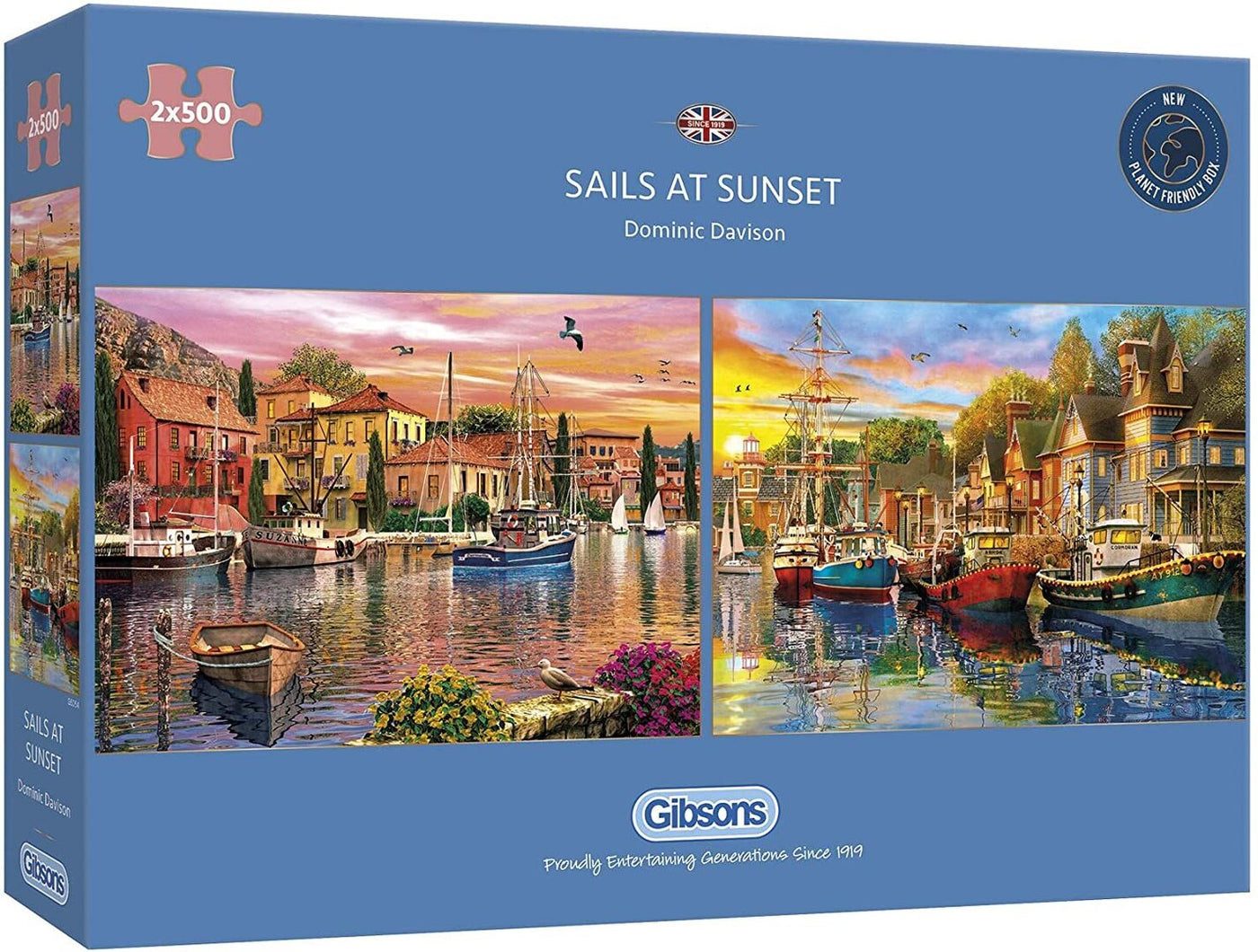 Gibsons - Sails at Sunset - 2x500 Teile Puzzle