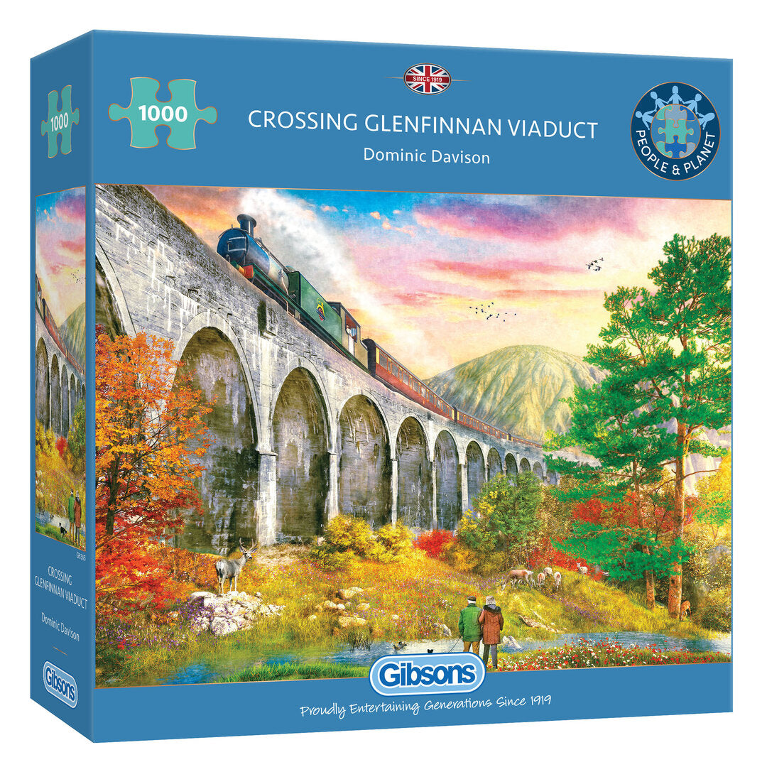 Gibsons - Crossing Glenfinnan Viaduct - 1000 Teile Puzzle