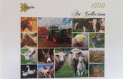 Grafika - Collage - Bauernhoftiere - 1500 Teile Puzzle