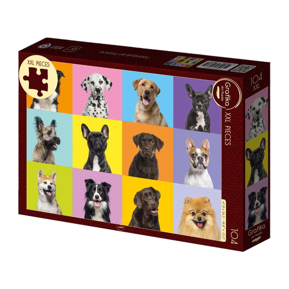Grafika XXL Pieces - Collage Hunde - 104 Teile Puzzle - Nur CHF 13.90! Jetzt kaufen auf fluxed.ch