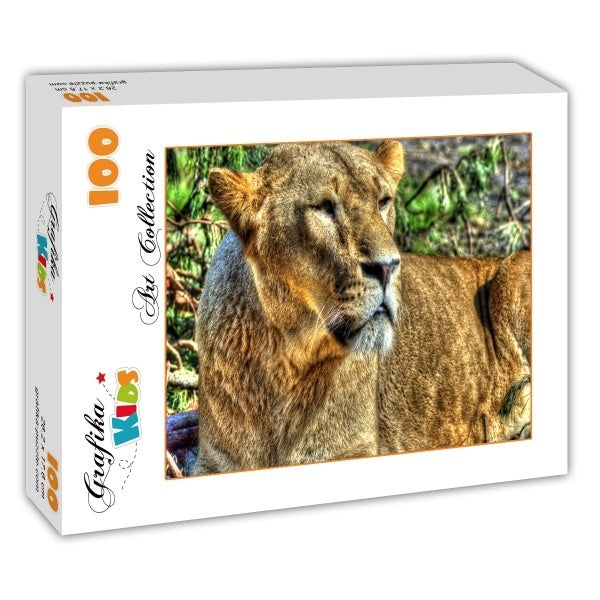 Grafika Kids - Löwin - 100 Teile Puzzle - ab 6 Jahren - Nur CHF 9.75! Jetzt kaufen auf fluxed.ch
