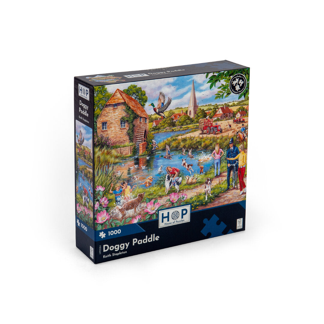 House of Puzzles - Doggy Paddle - 1000 Teile Puzzle
