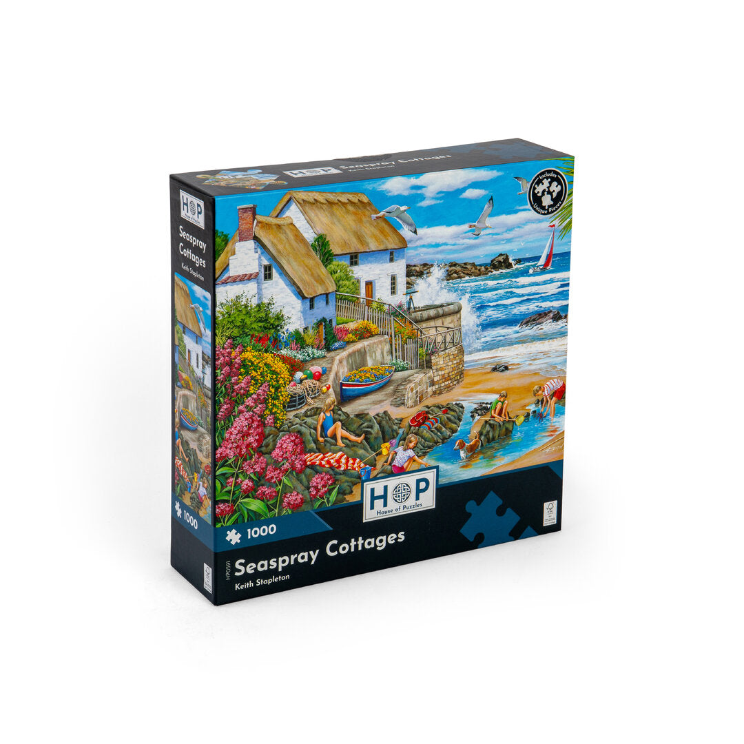 House of Puzzles - Seaspray Cottages - 1000 Teile Puzzle - Nur CHF 19.90! Jetzt kaufen auf fluxed.ch