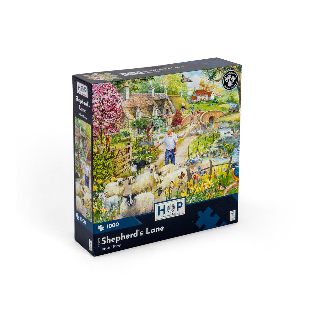 House of Puzzles - Shepherd`s Lane - 1000 Teile Puzzle
