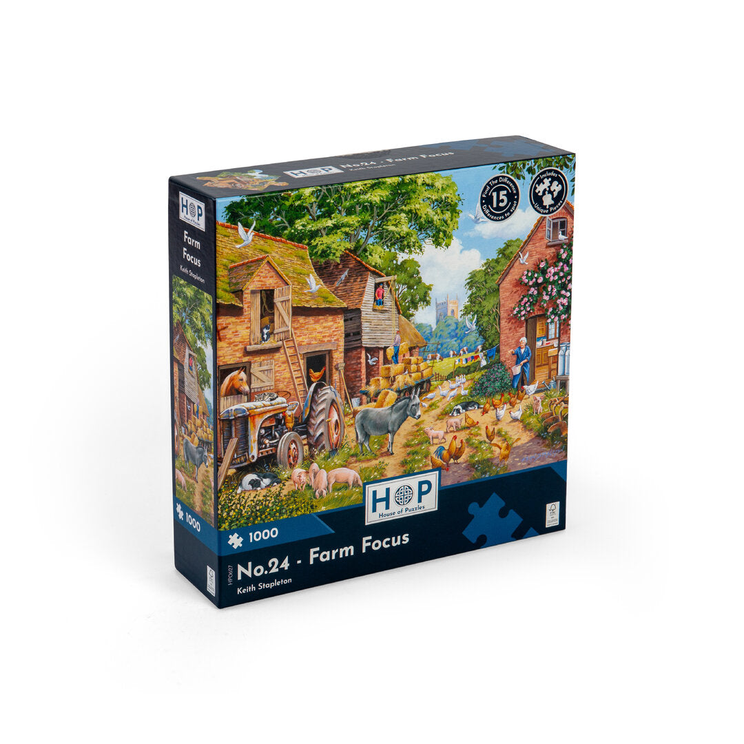 House of Puzzles - No.24 - Farm Focus - 1000 Teile Puzzle - Nur CHF 19.90! Jetzt kaufen auf fluxed.ch