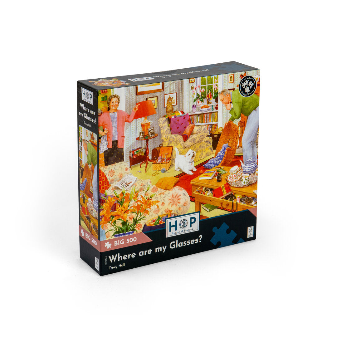 House of Puzzles - Where are my Glasses? - 500 BIG Teile Puzzle - Nur CHF 18.90! Jetzt kaufen auf fluxed.ch