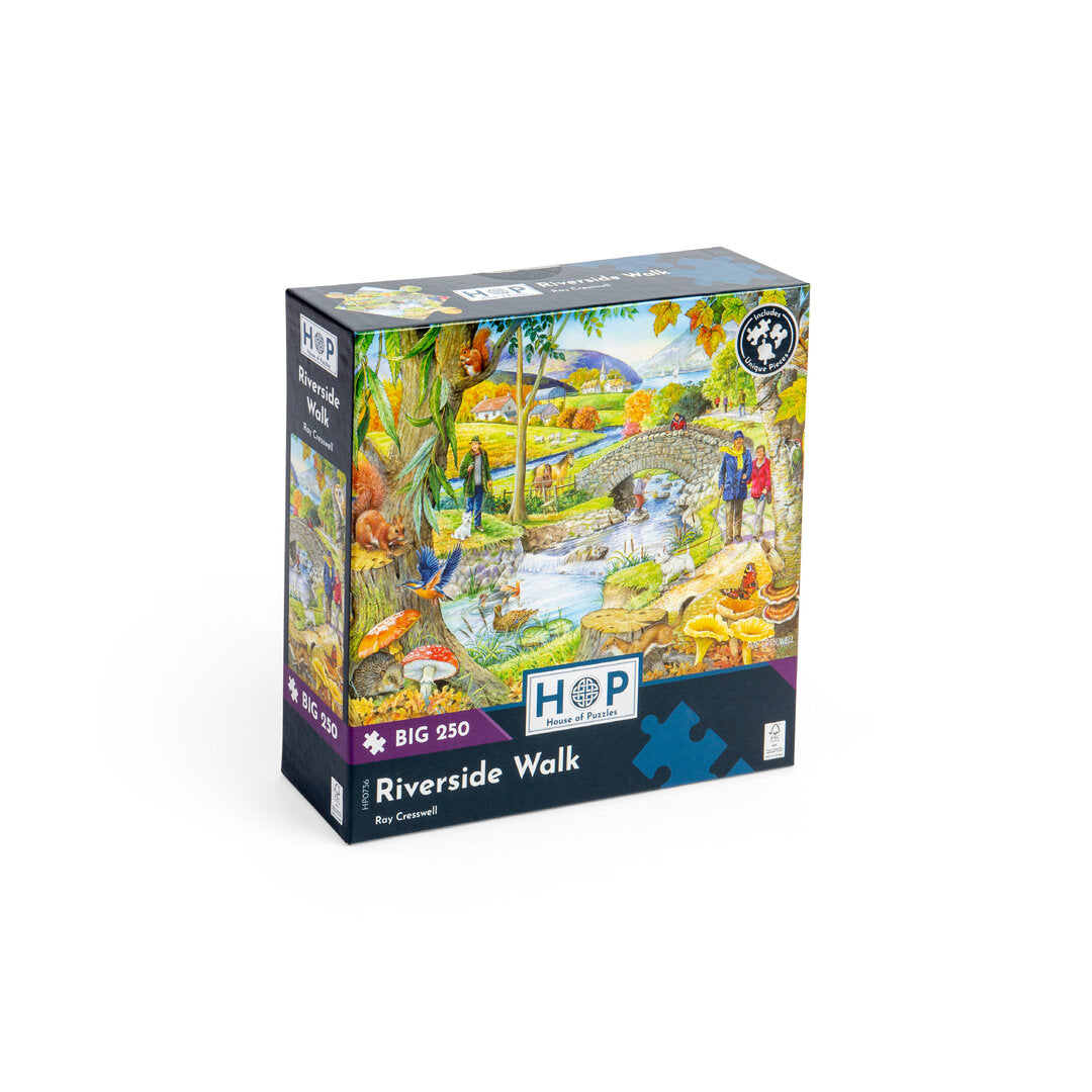 House of Puzzles - Riverside Walk - 250 BIG Teile Puzzle