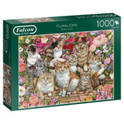 Falcon - Floral Cats - 1000 Teile Puzzle