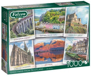 Falcon - Greetings from Scotland - 1000 Teile Puzzle