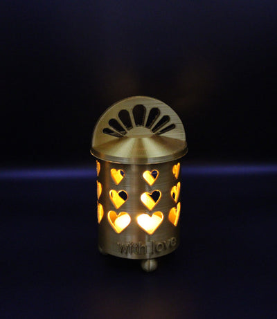 LED Deko-Laterne Herz gold - Nur CHF 33! Jetzt kaufen auf fluxed.ch