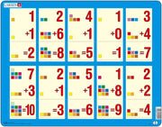 Larsen Rahmenpuzzle ``Mathematik: Addition von 1 bis 10`` 10 T.