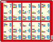 Larsen Rahmenpuzzle ``Mathematik: Addition von 1 bis 10`` 10 T.