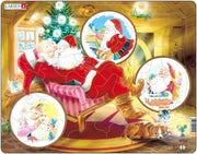 Larsen - Träumender Weihnachtsmann - Rahmenpuzzle - 33 Teile