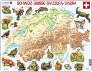 Larsen - Die Schweiz - Rahmenpuzzle - 75 Teile - ab 6 Jahren
