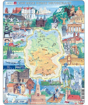 Larsen - Eine Reise durch Deutschland - Rahmenpuzzle - 80 Teile -