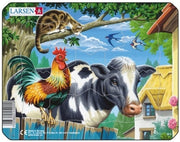 Larsen Rahmenpuzzle ``Bauernhoftiere`` - 7 Teile
