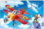 Larsen - Flugzeuge - Rahmenpuzzle - 13 Teile - ab 3 Jahren