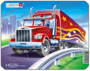 Larsen - Truck - Rahmenpuzzle - 8 Teile - ab 2 Jahren