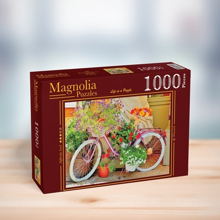 Magnolia Puzzles - Bicycle with Flowers - 1000 Teile Puzzle - Nur CHF 24.90! Jetzt kaufen auf fluxed.ch