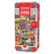 Master Pieces - Route 66 - 1000 kleine Teile Metalldose Puzzle