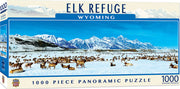 Master Pieces - Elk Refuge, Wyoming - 1000 Teile Panorama Puzzle