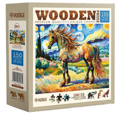 Wooden.City - Modern Horse - 150 Teile Holzpuzzle