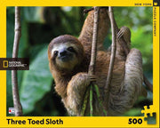New York Puzzle Company - Three Toed Sloth - 500 XXL-Teile Puzzle