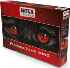 Nova Puzzle - Katzenaugen - 1000 Teile Panorama Puzzle