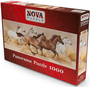 Nova Puzzle - Pferde - 1000 Teile Panorama Puzzle