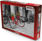 Nova Puzzle - Das rote Fahrrad - 1000 Teile Puzzle