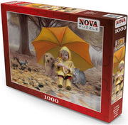 Nova Puzzle - Unter dem Regenschirm - 1000 Teile Puzzle