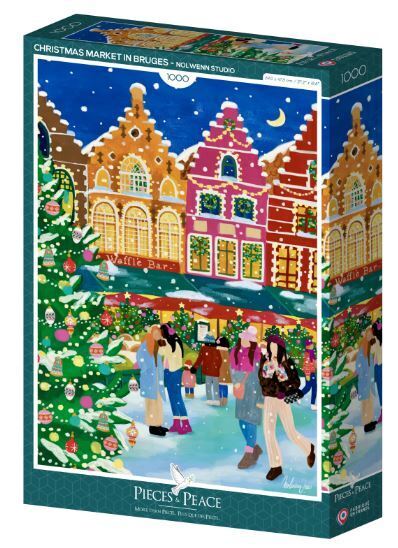 Pieces&Peace - Weihnachtsmarkt in Brügge - 1000 Teile Puzzle