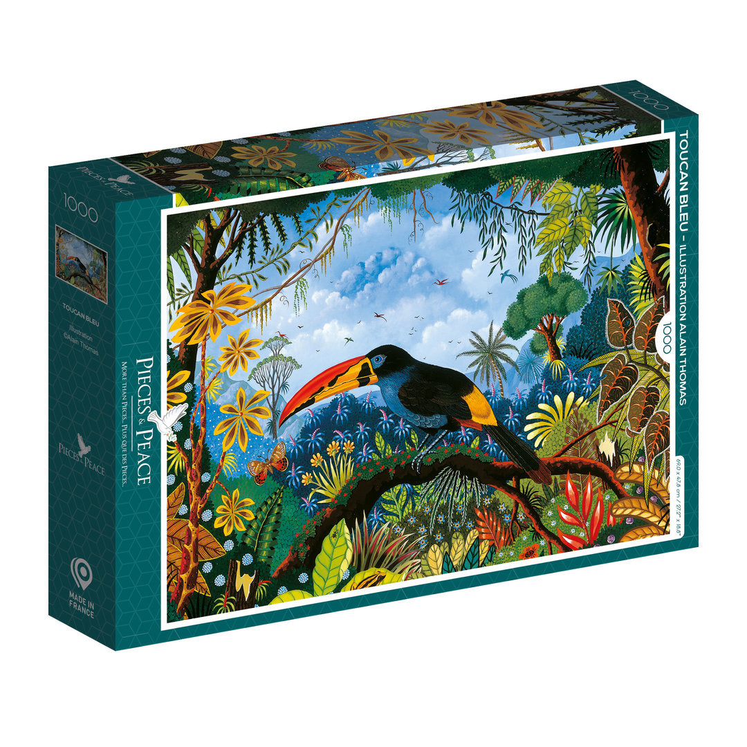 Pieces&Peace - Toucan Bleu - 1000 Teile Puzzle - Nur CHF 25.90! Jetzt kaufen auf fluxed.ch