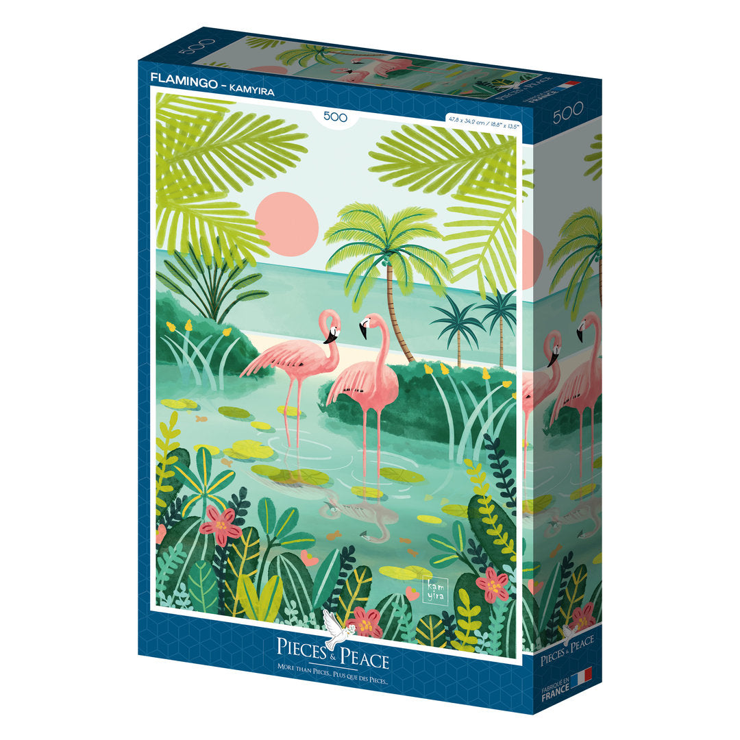 Pieces&Peace - Flamingo - 500 Teile Puzzle - Nur CHF 20.90! Jetzt kaufen auf fluxed.ch