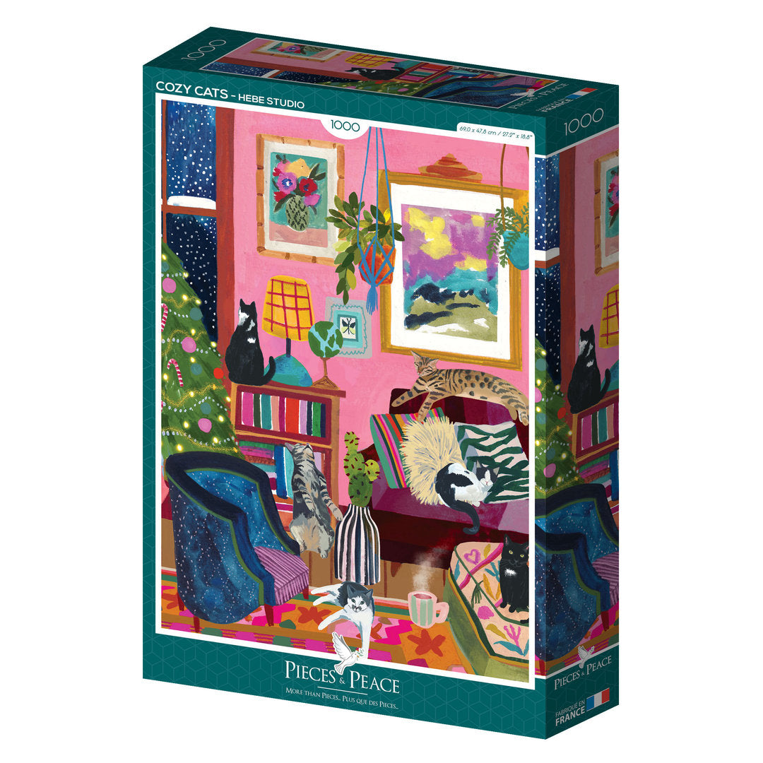 Pieces&Peace - Cozy Cats - 1000 Teile Puzzle - Nur CHF 25.90! Jetzt kaufen auf fluxed.ch