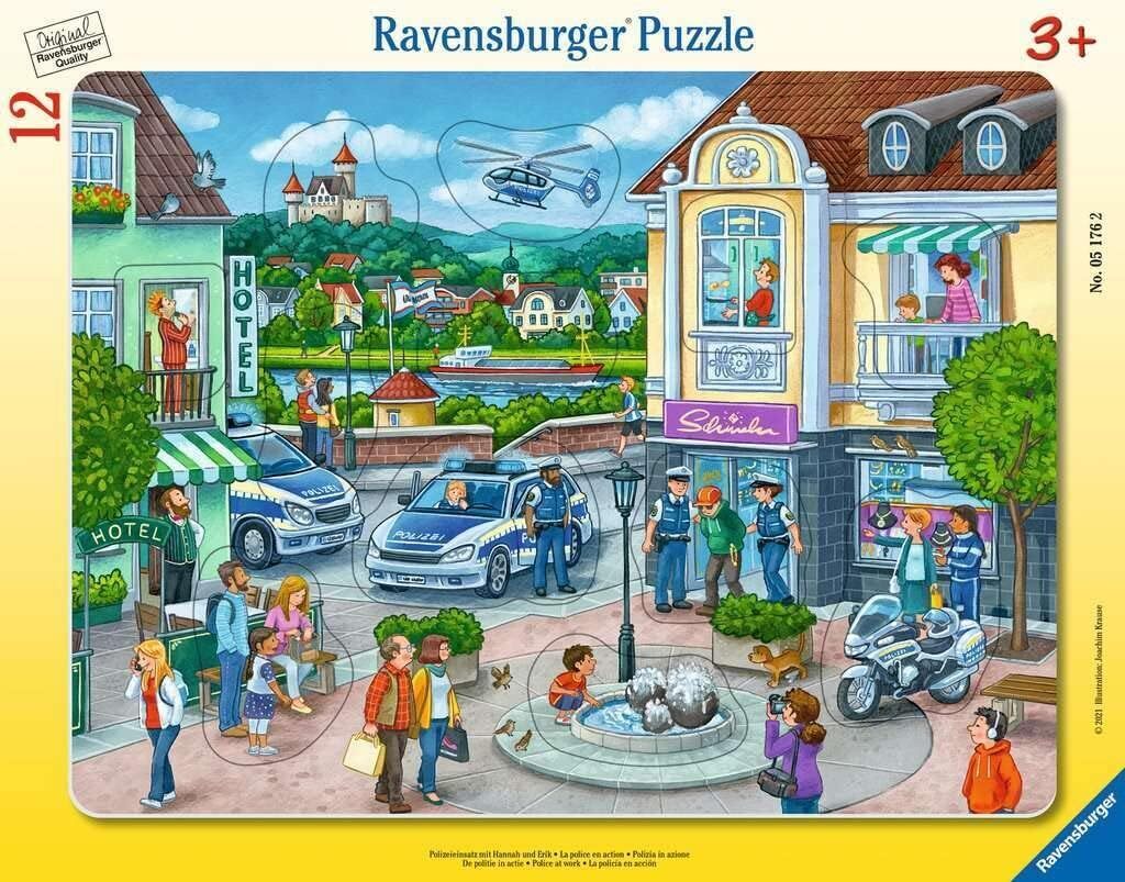 Ravensburger - Polizeieinsatz mit Hannah & Erik - 12 Teile Rahmen