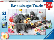 Ravensburger - Kleine Fellknäuel - 2x12 Teile Puzzles