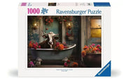 Ravensburger - Die Kuh in der Badewanne - 1000 Teile Puzzle