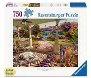 Ravensburger - Entspannung auf der Veranda - 750 grössere Teile Puzzle