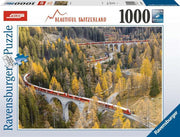Ravensburger - B. Switzerland: RhB World Record - 1000 Teile Puzz