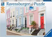 Ravensburger - Bunte Stadthäuser in London - 500 Teile Puzzle