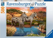 Ravensburger - Zebras am Wasserloch - 500 Teile Puzzle