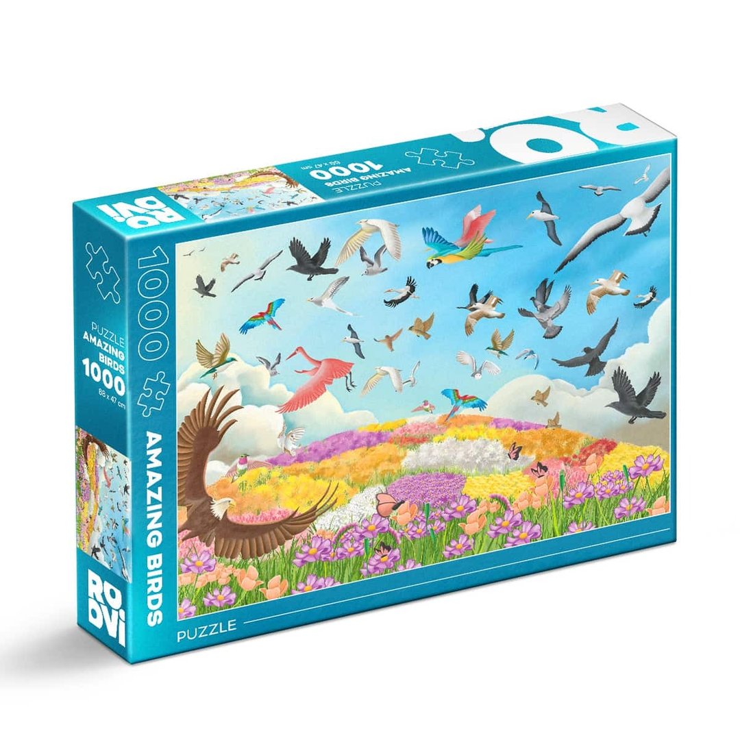 Roovi - Amazing Birds - 1000 Teile Puzzle - Nur CHF 16.90! Jetzt kaufen auf fluxed.ch